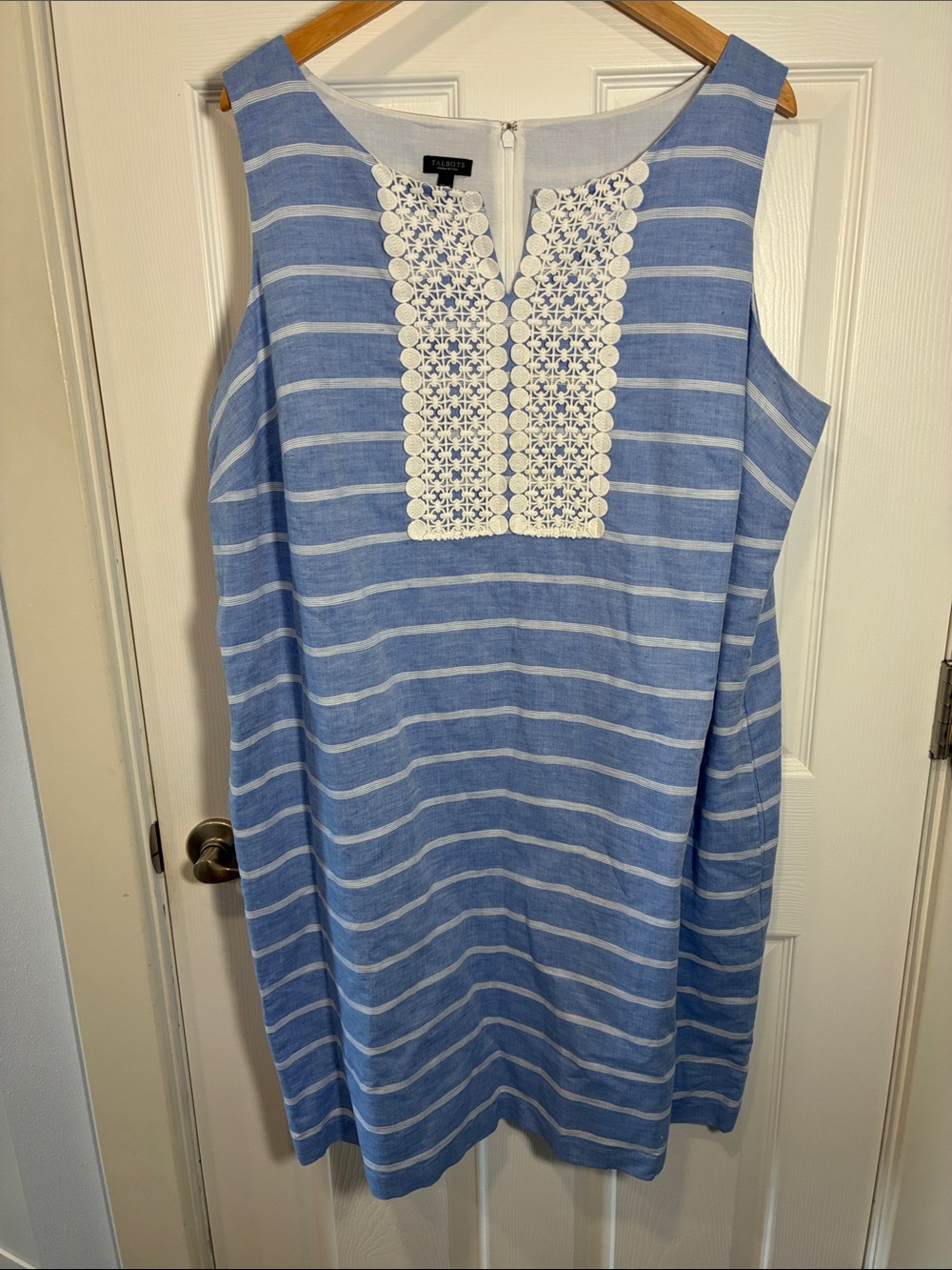 Talbots 22 Petite  Striped Midi Dress